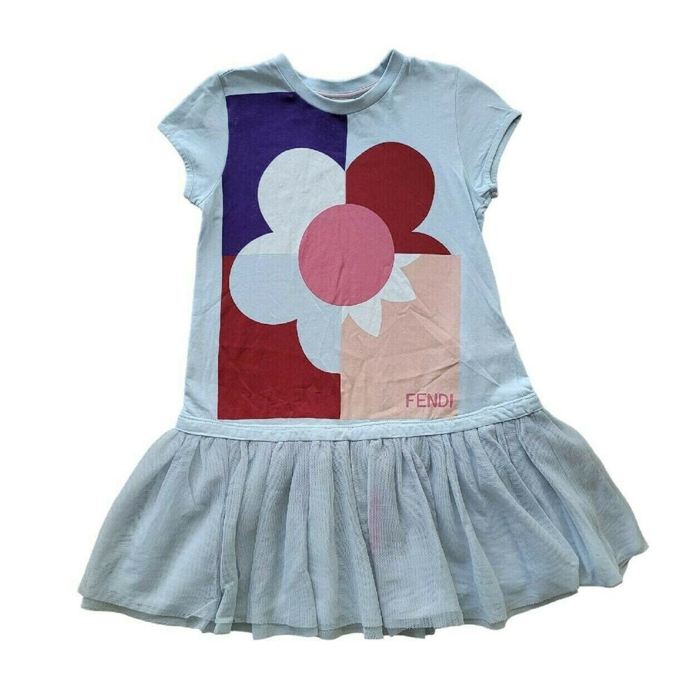 Fendi Flower Tulle Dress